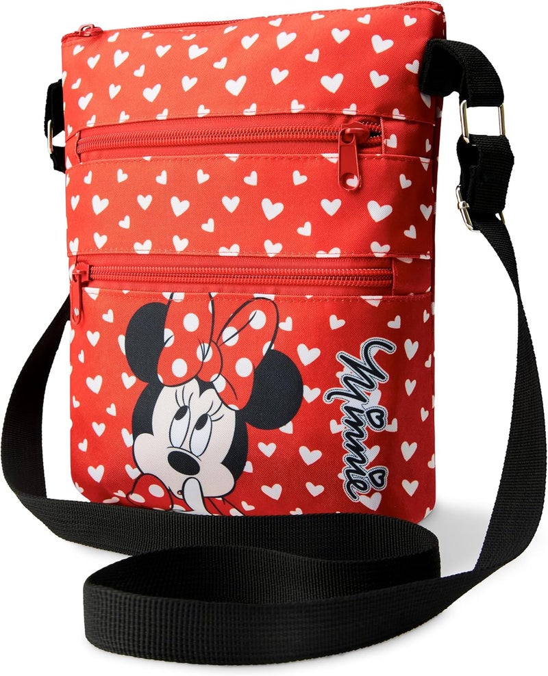 Disney Cross Body Bag for Kids - Shoulder Bag Girls Accessories Adjustable Strap Bags for Girls - Minnie Mouse Gifts - Image 1